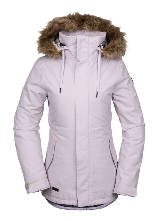 Volcom H0452011-VIC Frauen Jacke aus für Ski & Snowboard Lila