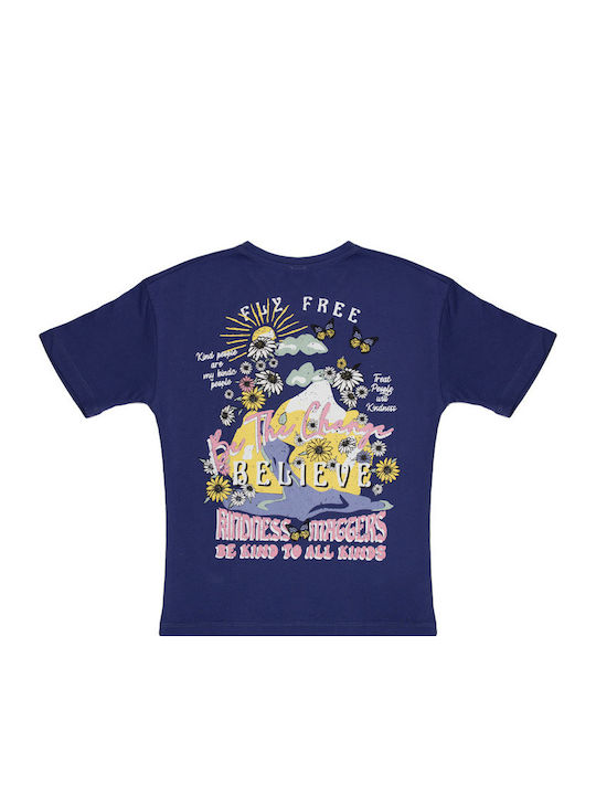 T-shirt Μωβ