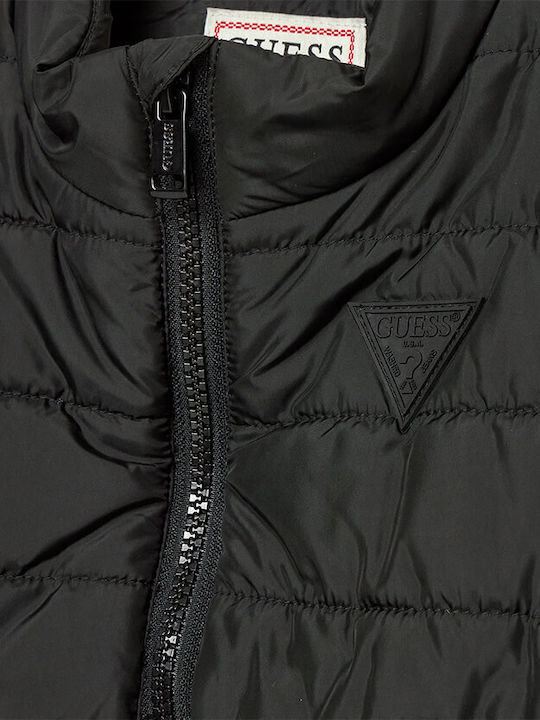 Kids' Quilted Jacket Sleeveless Black
