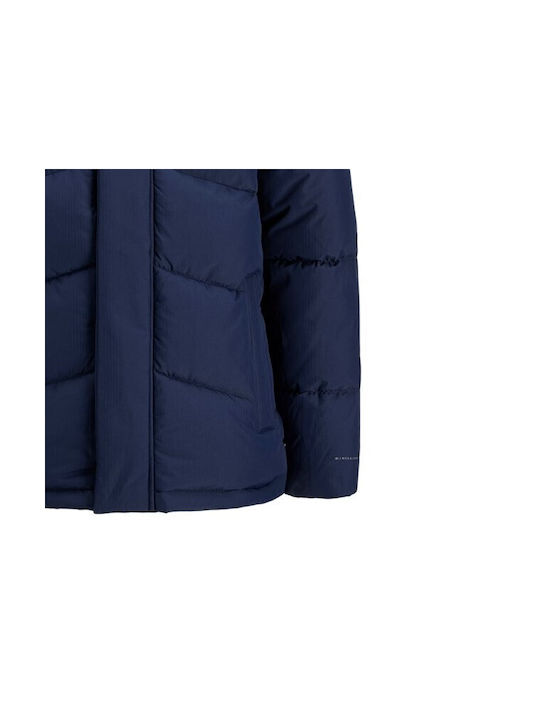 Jack & Jones Kids Quilted Jacket with Hood Dark blue