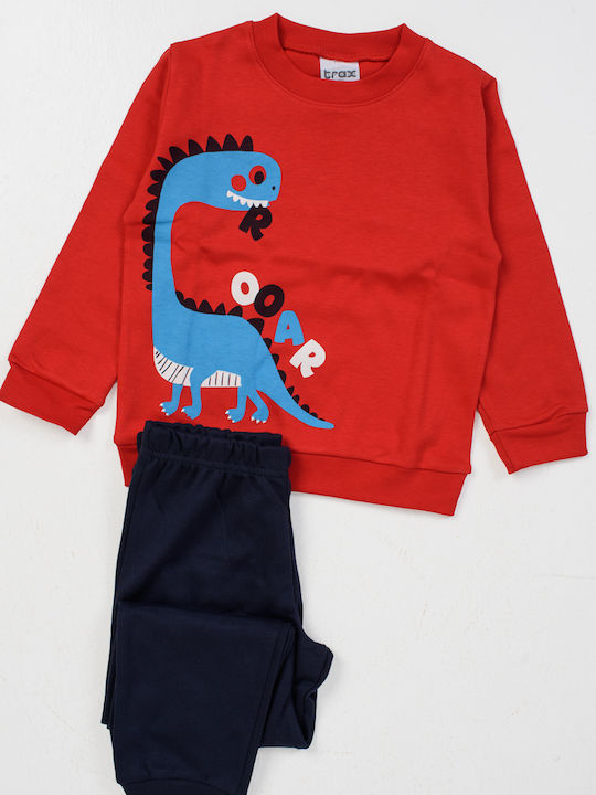 Trax Kids Pyjamas Winter Cotton red