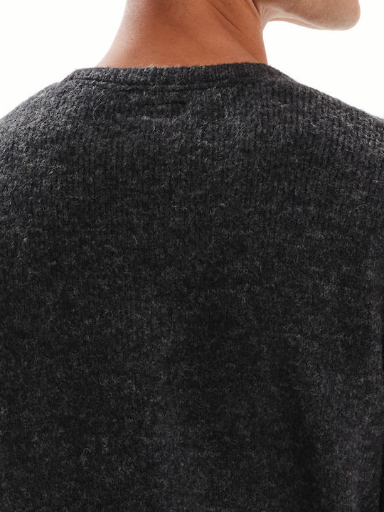 Langarm-Pullover Schwarz