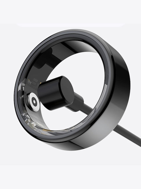 Techsuit R02 Smart Ring 19mm με Παλμογράφο Ροζ Χρυσό