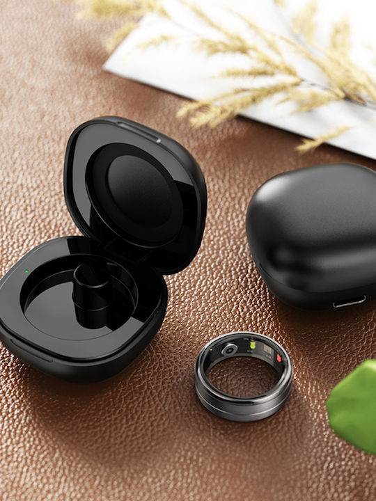 Techsuit R06 Smart Ring 19mm με Παλμογράφο Χρυσό