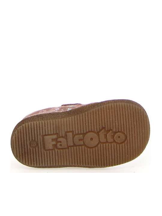Suede Kinderstiefeletten mit Klettverschluss Rosa