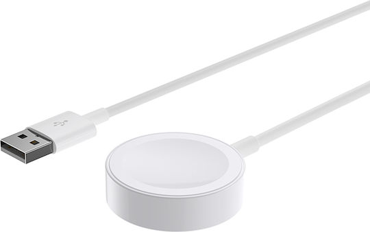 Ladekabel Apple Watch Effektives Sicheres Laden Länge 1m Weiß