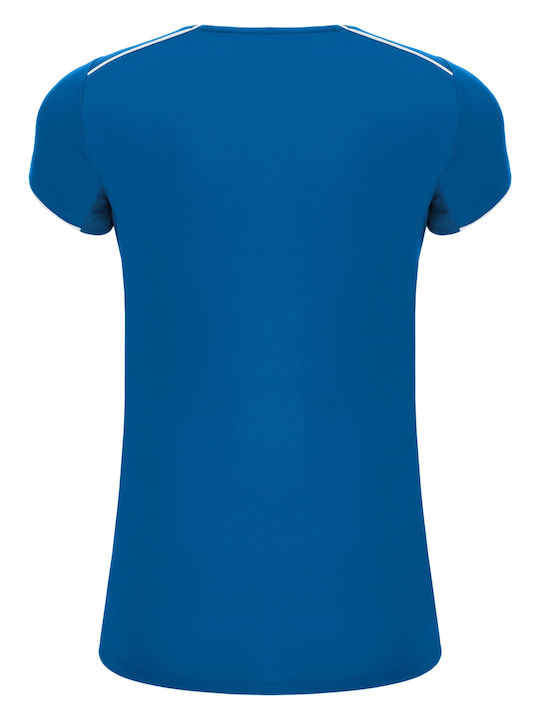 Γυναικεία Μπλούζα με V Λαιμόκοψη Royal Blue, Dark Royal Blue, White