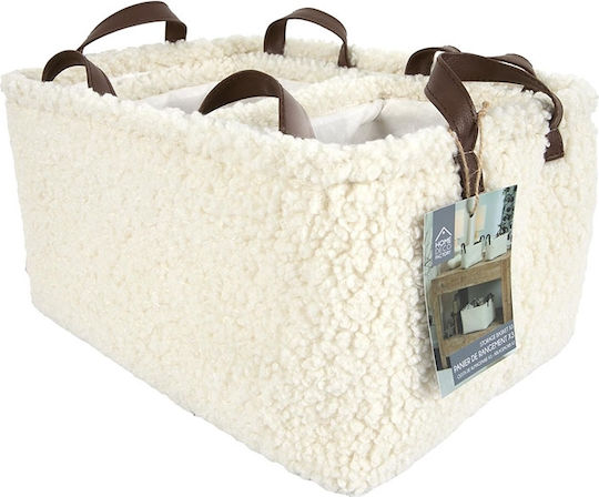 The Home Deco Factory Комплект декоративни кошници Пластмасови с дръжки White 20бр 3бр
