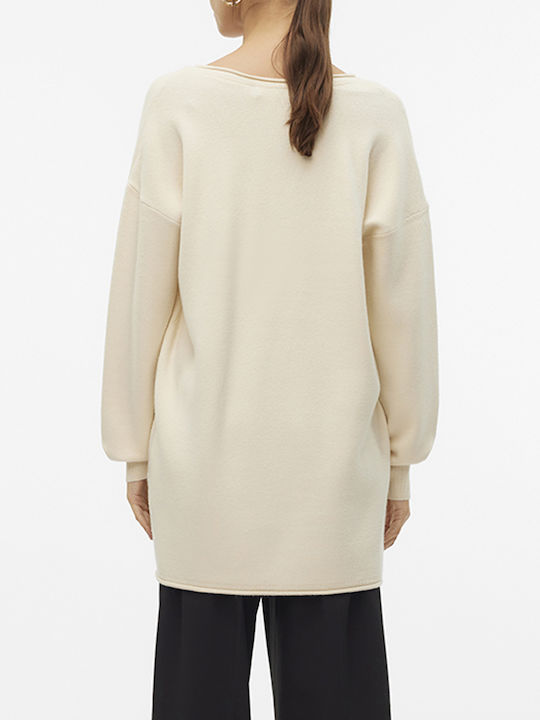 Vero Moda Women's Long Sleeve Sweater Turtleneck Beige