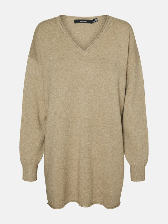 Γυναικείο Μακρυμάνικο Πουλόβερ Ζιβάγκο Silver Mink Sandy Brown