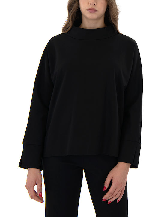 Moutaki Women's Blouse Long Sleeve Black