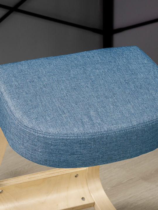Office Desk Stool Blue 51x69x58cm