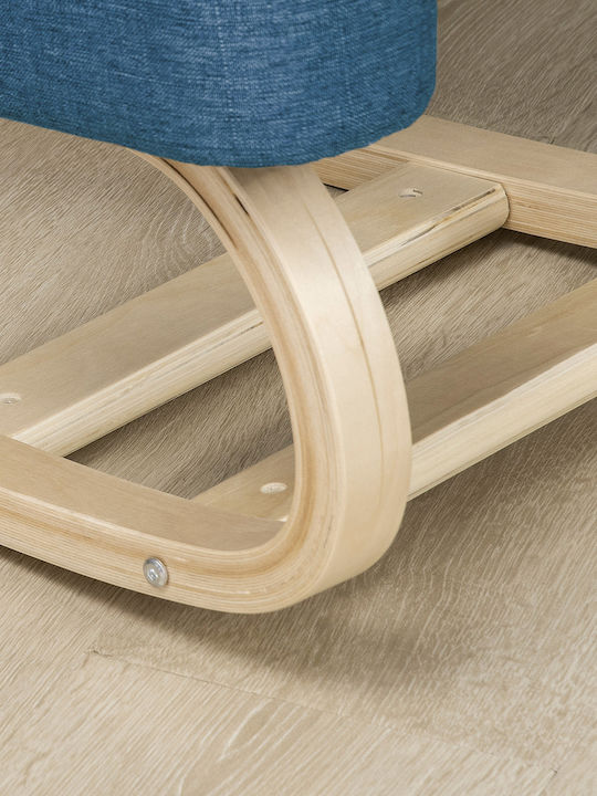 Office Desk Stool Blue 51x69x58cm