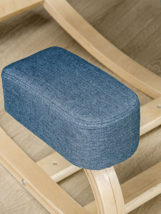 Office Desk Stool Blue 51x69x58cm