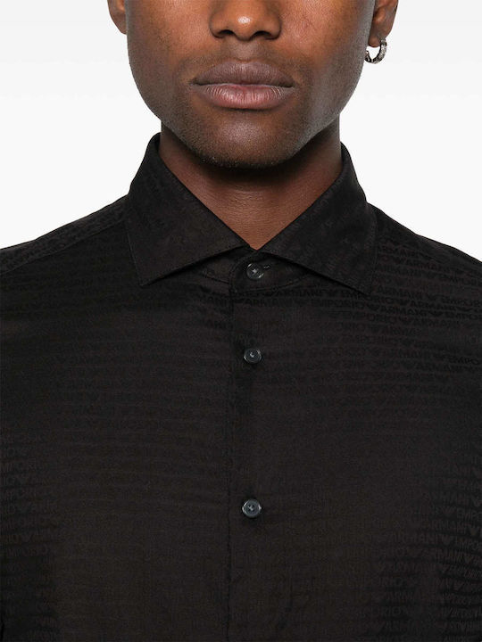 Emporio Armani Men's Shirt Cotton Black