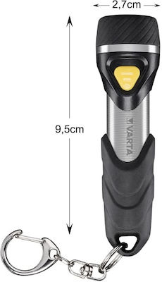 Varta Rechargeable Keychain Flashlight LED with Maximum Brightness 12lm Black