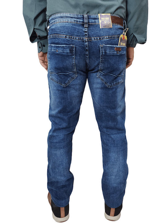 True Man Men's Jeans Pants in Regular Fit Blue