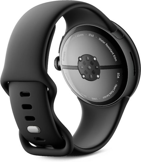 Google Pixel Watch 3 Aluminiu 45mm Rezistent la apă (Matte Black Aluminum Case / Obsidian Active Band)