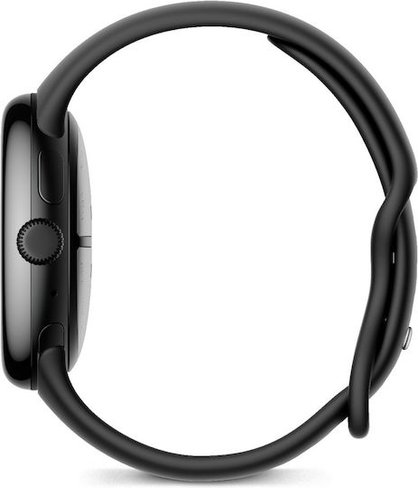 Google Pixel Watch 3 Aluminiu 45mm Rezistent la apă (Matte Black Aluminum Case / Obsidian Active Band)