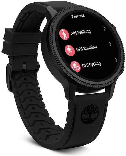 Timberland Trail Force S1 48mm Smartwatch with Heart Rate Monitor (Black)