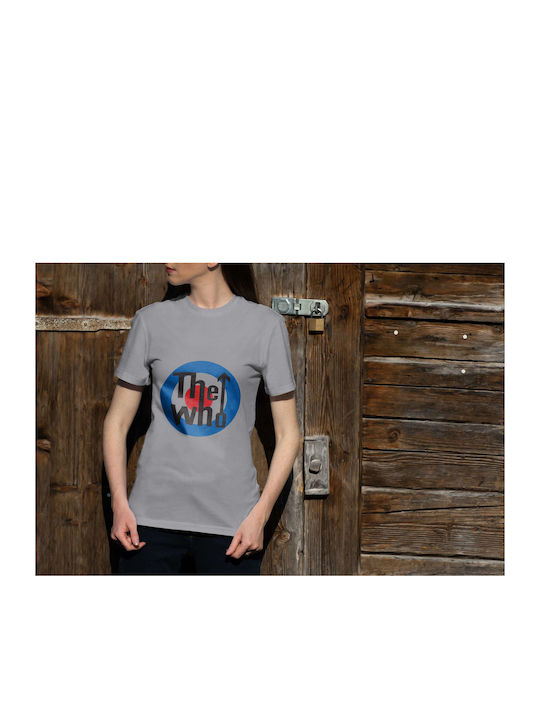 The Who Logo T-shirt Γκρι Βαμβακερό