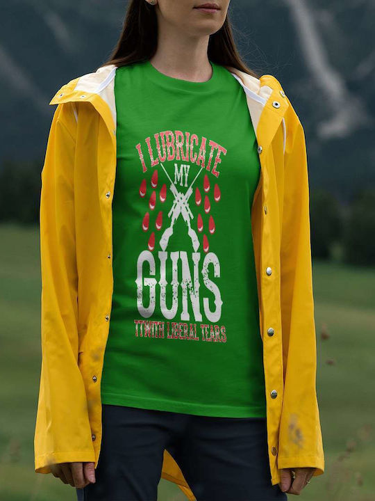 Liberal Tears Lubrication T-shirt Green Cotton