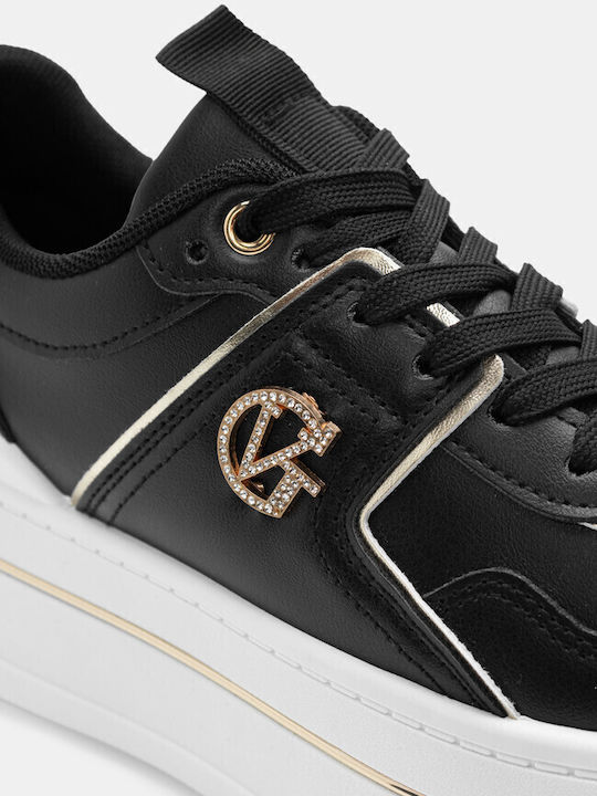 Damen Flatforms Sneakers BLACK
