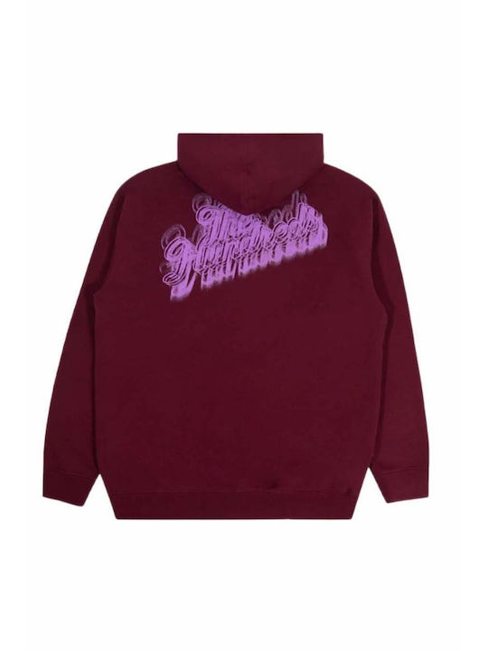 The Hundreds Men's Sweatshirt with Hood Burgundy