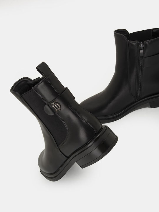 Damen Chelsea Stiefeletten Schwarz