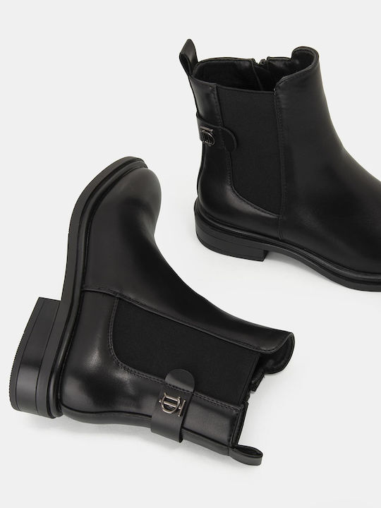 Damen Chelsea Stiefeletten Schwarz