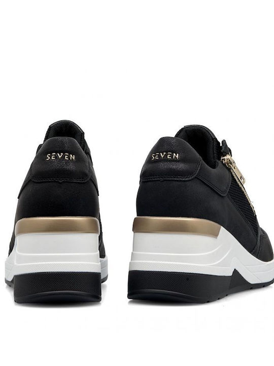 Seven Γυναικεία Sneakers Μαύρο