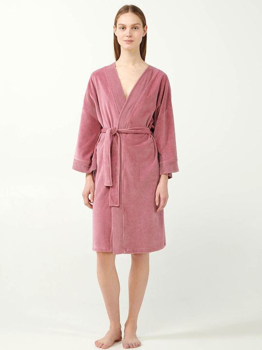 Vamp Winter Women's Cotton Robe Pink Nectar