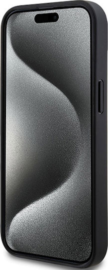 Dkny Pu Leder Wiederholungsmuster Tonale Streifen Hülle Iphone 15 Schwarz