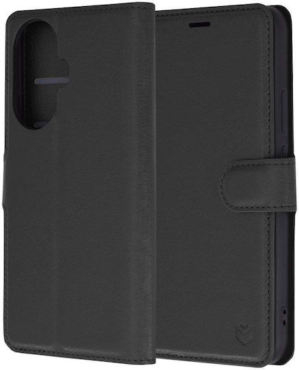 Techsuit Brieftasche Leder Schwarz (Huawei Nova 11 / 12s)