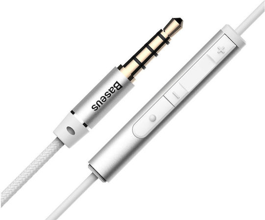 Baseus Encok H06 In-ear Handsfree Ακουστικά με Βύσμα 3.5mm Λευκό