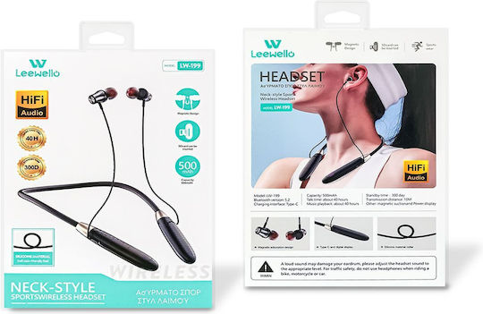 Leewello 6901777831894 In-ear Handsfree Ακουστικά με Βύσμα 3.5mm Μαύρο
