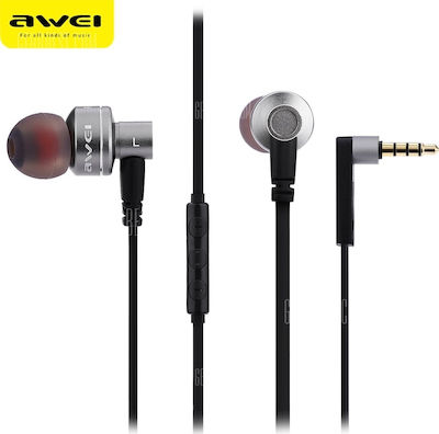 Awei ES-10TY In-ear Handsfree Headphones with Connector 3.5mm Gray