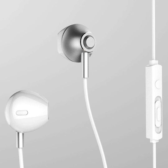 Remax RM-711 Earbuds Handsfree Headphones with Connector 3.5mm Gray