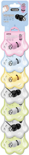 Yookie YK1080 In-ear Handsfree με Βύσμα 3.5mm Μαύρο