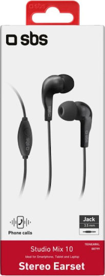 SBS Studio Mix 10 În ureche Handsfree cu Mufă 3.5mm Negru