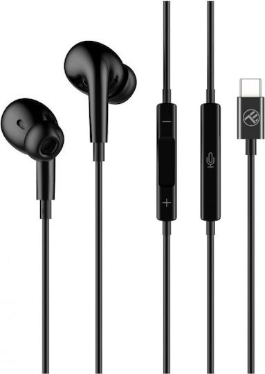 Tellur Urbs Earbuds Handsfree με Βύσμα USB-C Μαύρο