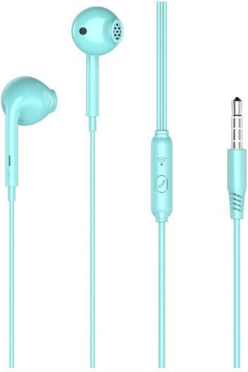 XO EP28 Earbuds Handsfree Ακουστικά με Βύσμα 3.5mm Πράσινο