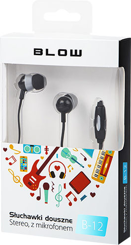Blow B-12 In-Ear Freisprecheinrichtung Kopfhörer mit Stecker 3.5mm Schwarz
