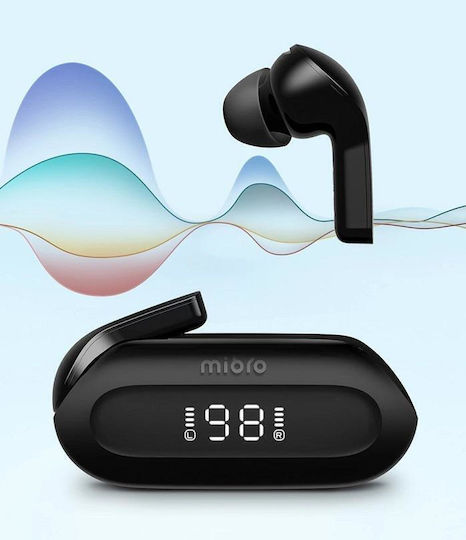 Mibro Earbuds 3 Bluetooth Handsfree Ακουστικά με Θήκη Φόρτισης Μαύρα