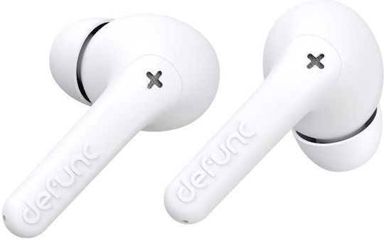 Defunc True Audio In ear Bluetooth хендсфри Слушалки с Устойчивост на Пот и Кутийка за Зареждане Бял