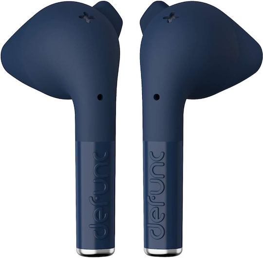 Defunc True Go Slim Earbud Bluetooth Handsfree Earphones with Sweat Resistance and Charging Case Blue