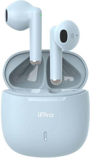 iPro TW100 In-ear Bluetooth Handsfree Earphones with Charging Case Light Blue