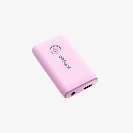 Defunc True Lite Travel Kit Earbud Bluetooth Handsfree Earphones with Sweat Resistance and Charging Case Pink
