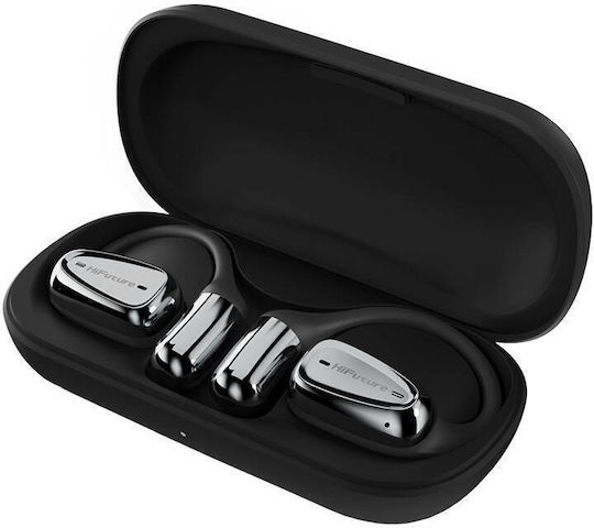 HiFuture FutureMate2 PRO Open Ear Bluetooth Handsfree Ακουστικά με Αντοχή στον Ιδρώτα και Θήκη Φόρτισης Μαύρα