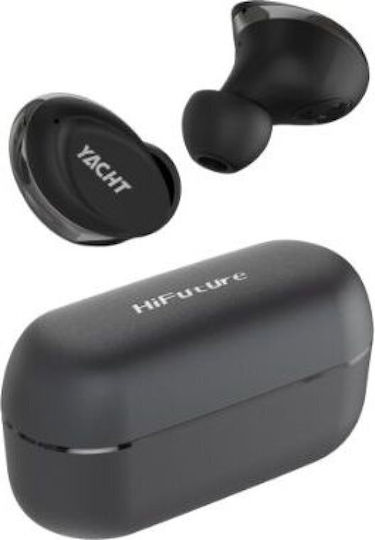 HiFuture YACHT In-ear Bluetooth Handsfree Căști cu Rezistență la Transpirație și Carcasă de Încărcare Negru